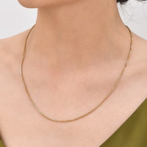 14K Solid Gold Rope Chain Necklace: Fine Jewelry, 0.9-2mm