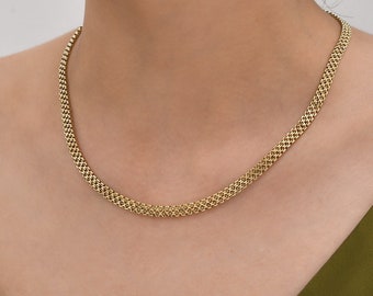 Bismark - Catenina In Oro Giallo 14 Kt, 4,35 Mm, Con Chiusura A - Foto 5