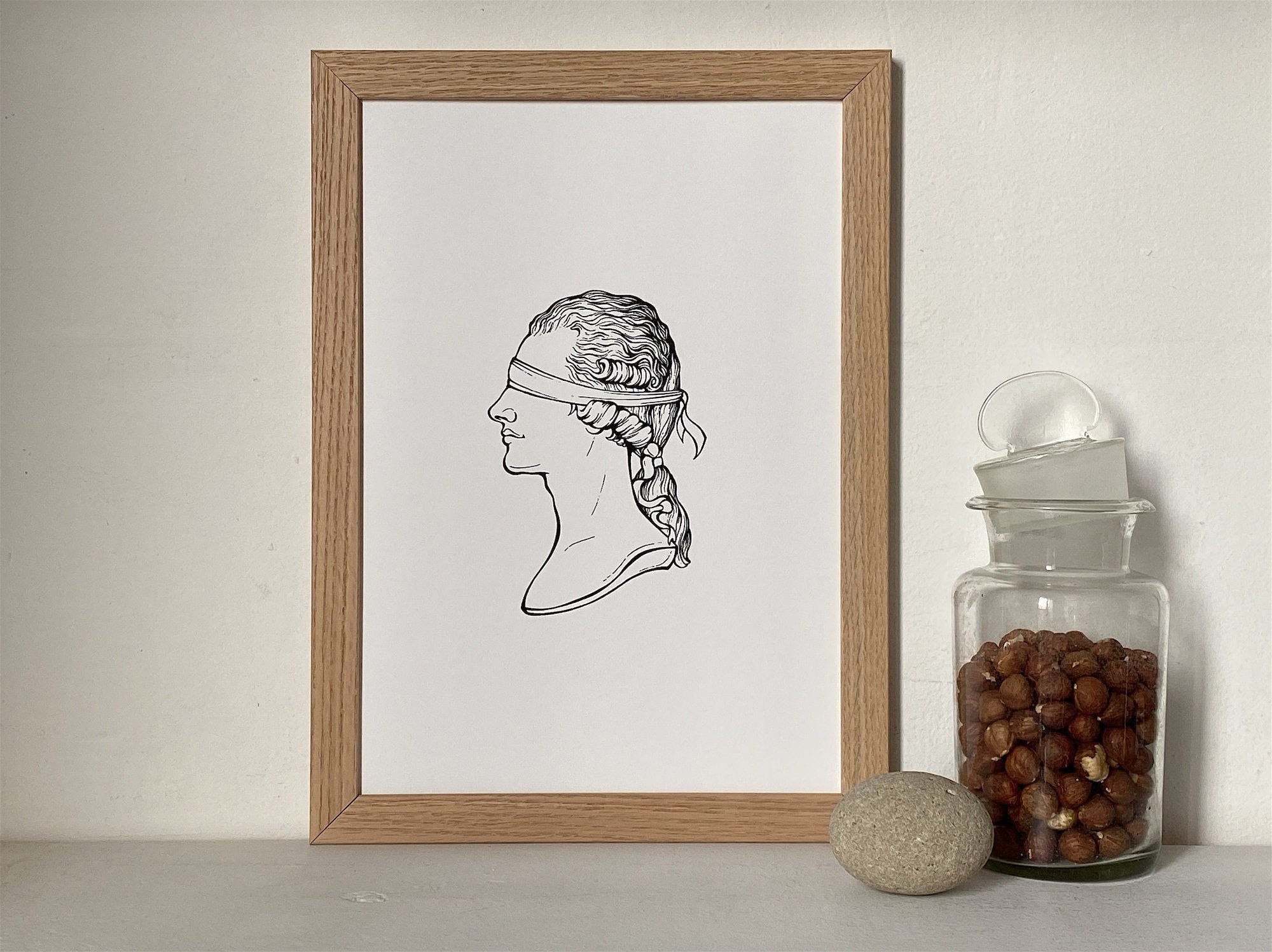 Affiche Portrait Graphique Décoration Murale Imprimée en France, Blind Date