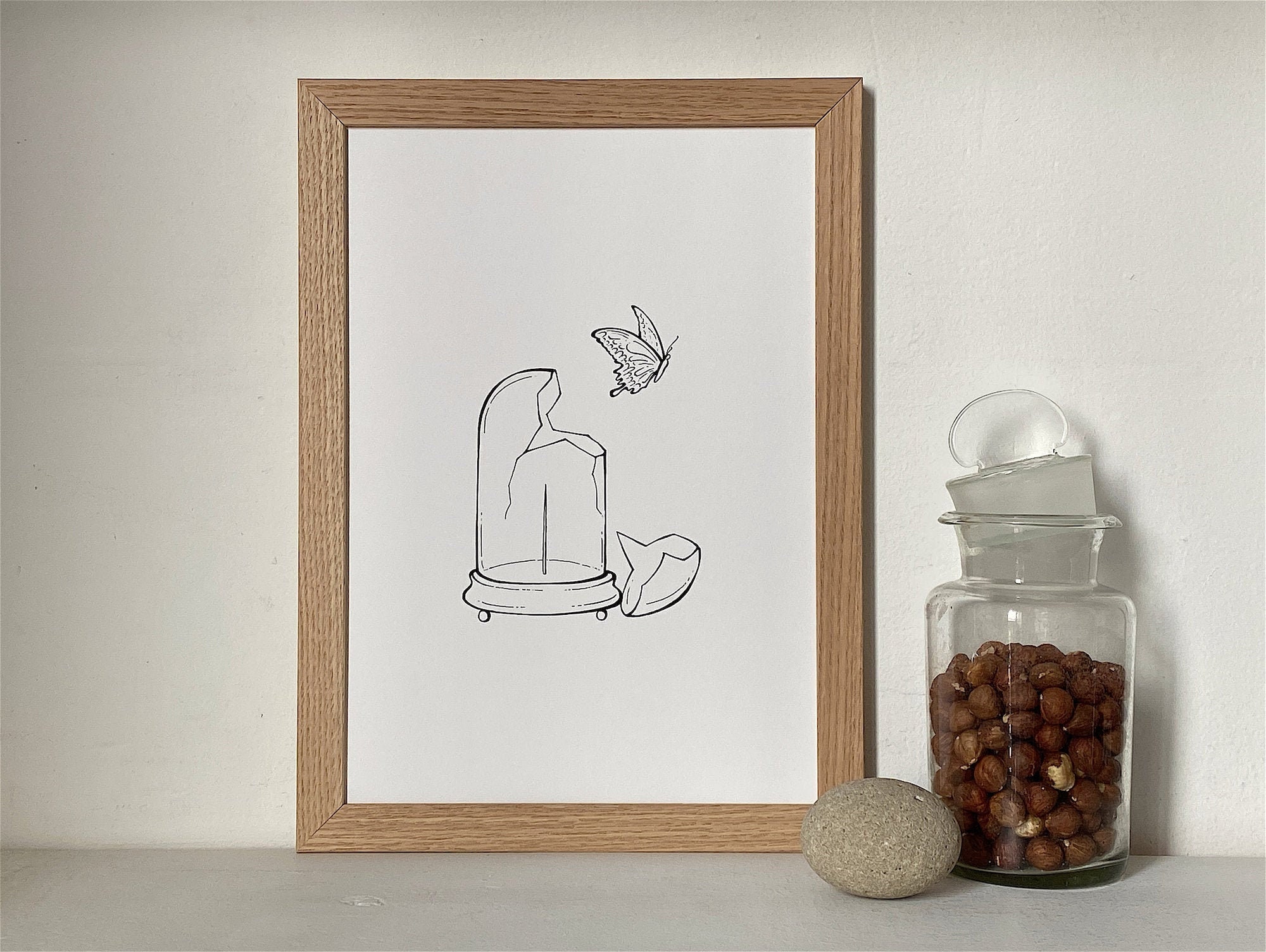 Affiche Minimaliste Papillon Pour Décoration Murale Imprimée en France, Make It Happen