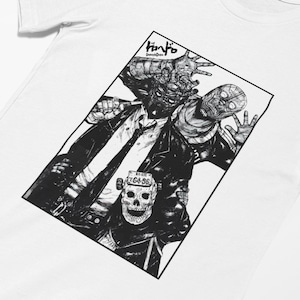 Dorohedoro Manga Shirt, Shin, Noi, Ebisu White