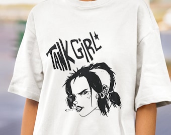 Camiseta Tank Girl, camiseta unisex de estilo cómic retro
