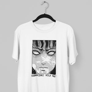 Unisex Horror Manga Shirt, Creepy Girl T-Shirt, Dark Anime Gothic T-Shirt, Manga Girl T-Shirt
