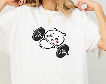 Chiikawa Gym Workout Shirt, Chiikawa Anime Tee