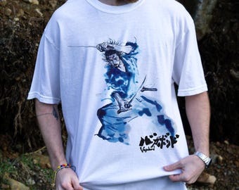Camisa Vagabond, camiseta Musashi Miyamoto, camiseta manga vintage Comfort Colors