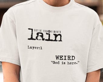 Serial Experiments Lain T-Shirt: Cyberpunk Anime, Layer 1