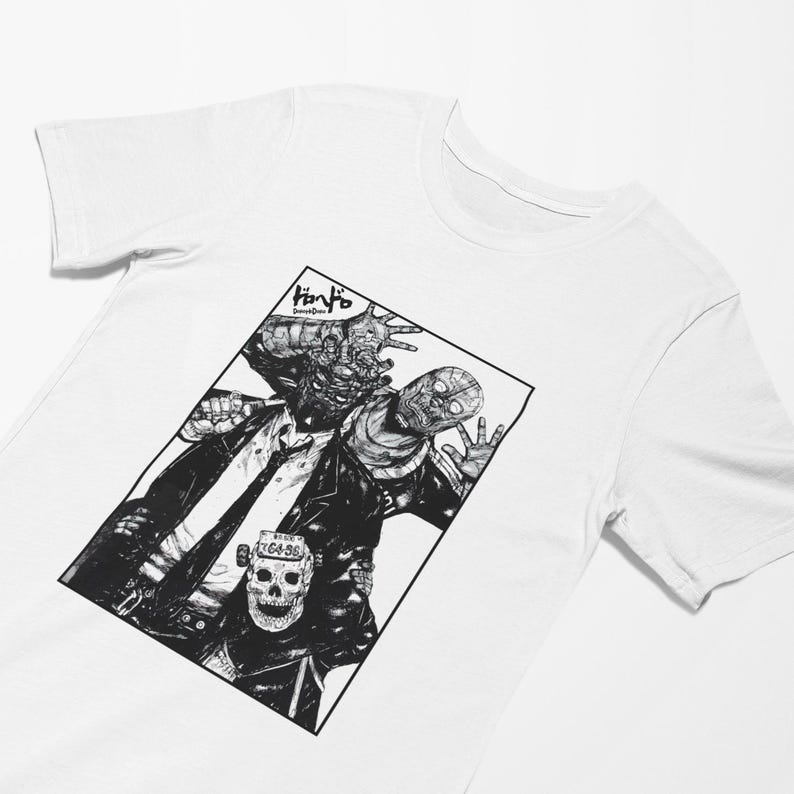 Dorohedoro Manga Shirt, Shin, Noi, Ebisu White