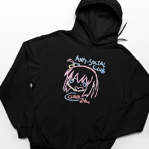 Hitori Gotoh, Bocchi The Rock Anti Social Club, Unisex Anime Hoodie Bild 1