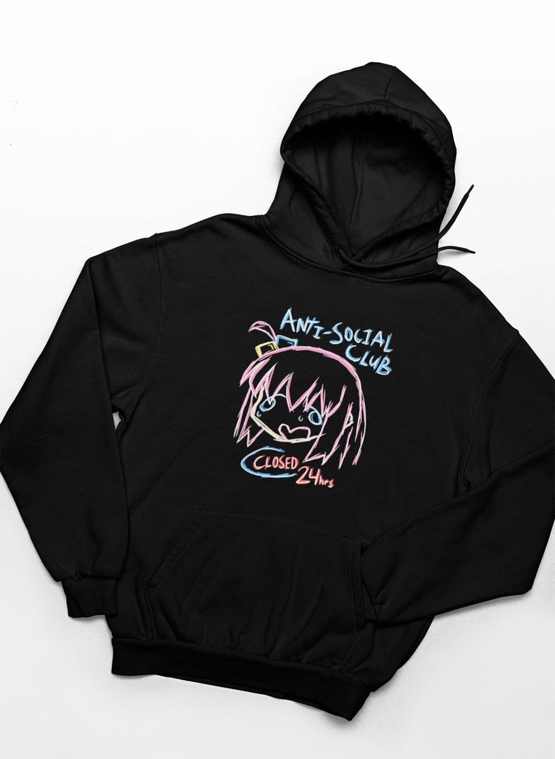 Hitori Gotoh, Bocchi The Rock Anti Social Club, Unisex Anime Hoodie Bild 1