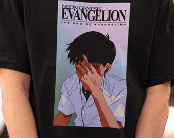 Vintage 1997 Neon Genesis Evangelion Death & Rebirth Movie Promo T
