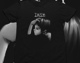 Camiseta de experimentos seriales Lain, camiseta retro de anime