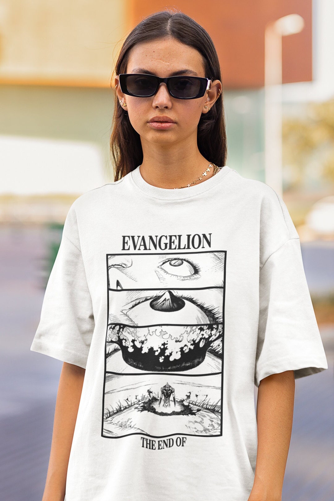 超人気新品 of End Eva, Evangelion of End Shirt, Evangelion Genesis Neon Tシャツ・アパレル