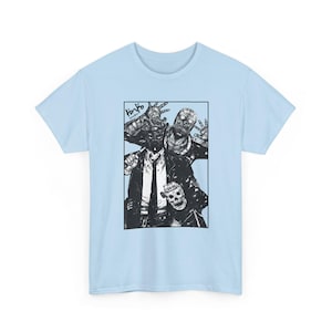 Dorohedoro Manga Shirt, Shin, Noi, Ebisu Light Blue
