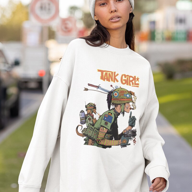 T-shirt Tank Girl Gildan - Film De Science-fiction, Motif Géométrique Et Drôle, Unisexe Adulte