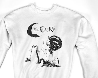 The Cure Cat, bluza z nadrukiem Alt Indie Rock z lat 90., prezenty muzyczne, odzież dla fanów The Cure