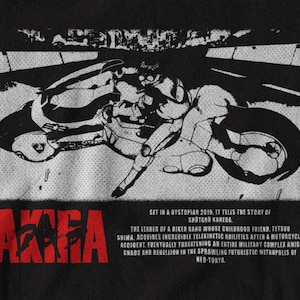 Akira, Retro Anime T-Shirt, Vintage Akira T-Shirt, 80s Manga Neo-Tokyo Anime Akira Shirt