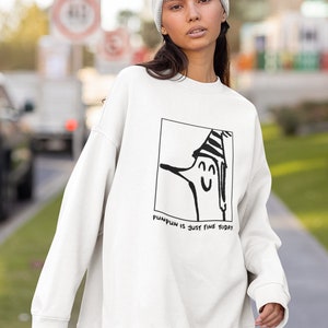 Punpun Smile Sweatshirt Punpun is Just Fine Today Punpun Sweatshirt Manga Punpun Sweatshirt