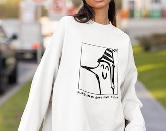 Punpun Smile Sweatshirt Punpun is Just Fine Today Punpun Sweatshirt Manga Punpun Sweatshirt