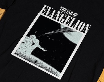 Vintage 1997 Neon Genesis Evangelion Death & Rebirth Movie Promo T