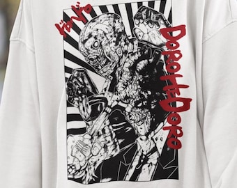 Sweat-shirt Dorohedoro, Sweat-shirt manga sombre, Vêtements streetwear anime Shin And Noi