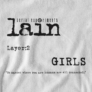 Serial Experiments | Lain | Anime Shirt | Experiments Lain | Cyberpunk | Retro | Manga | Gift for her