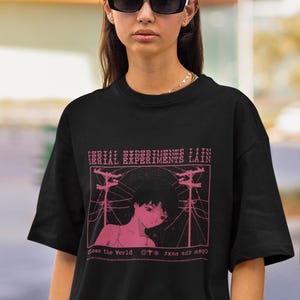 Serial Experiments | Cyberpunk | Experiments Lain | gift for her | Anime Shirt | for her gift | Manga Shirt