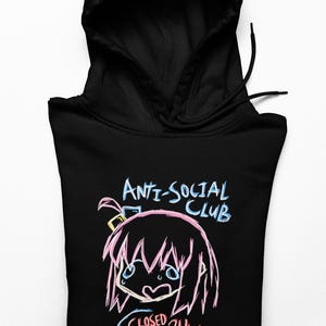 Hitori Gotoh, Bocchi The Rock Anti Social Club, Unisex Anime Hoodie Bild 2