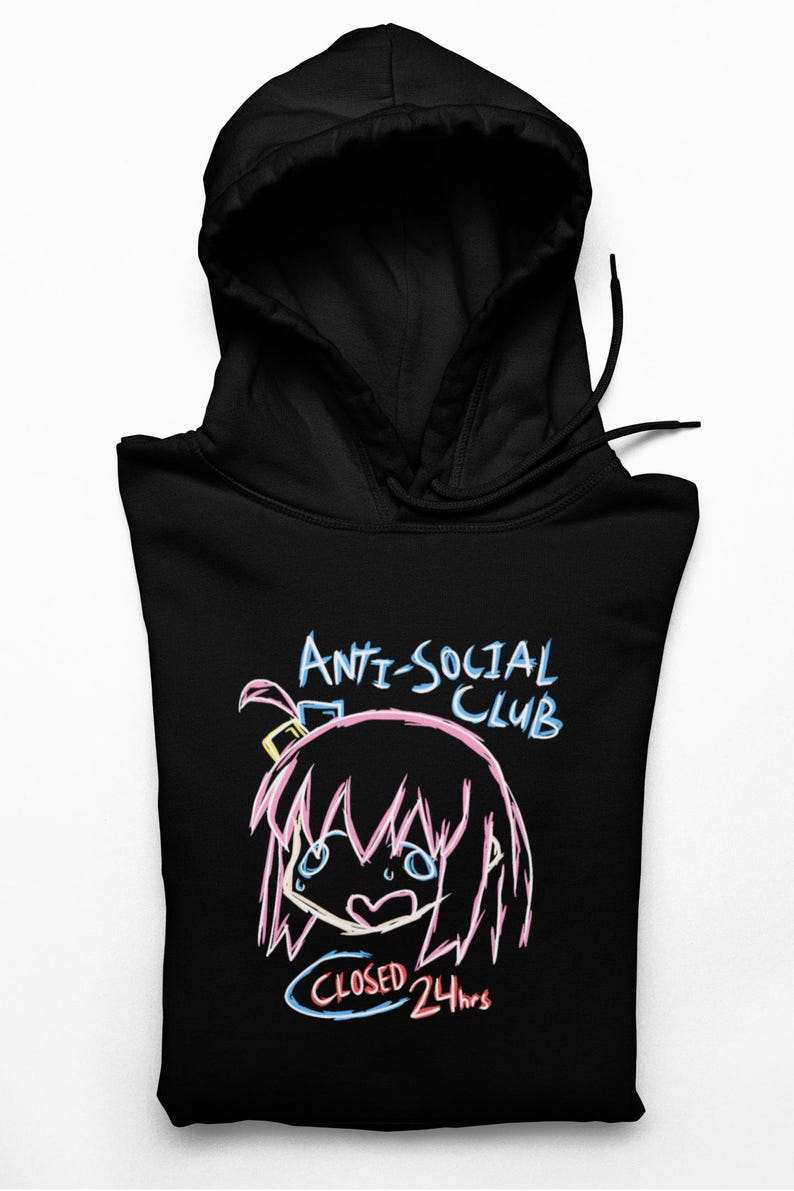 Hitori Gotoh, Bocchi The Rock Anti Social Club, Unisex Anime Hoodie Bild 2