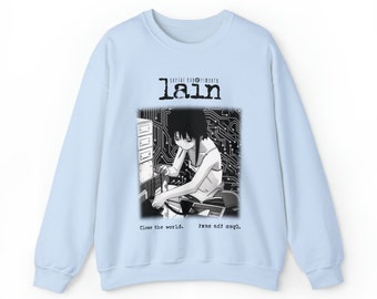 Serial Experiments Lain, Sweetshirt, Serial Experiments - Etsy