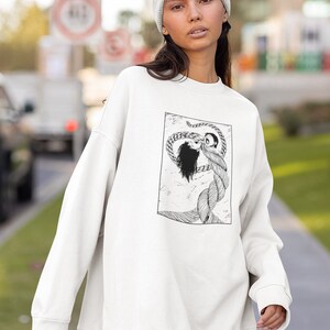 Horror Manga Creepy Couple Sweatshirt Dark Anime Gothic Sweatshirt Manga Gothic Sweatshirt