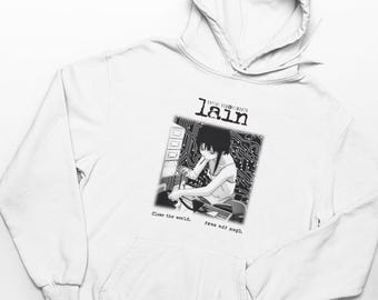 Serial Experiments Lain Hoodie, Cyberpunk Anime Streetwear