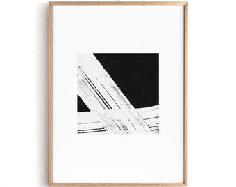 Digital Printable Art, Modern Home and Office Decor, Minimalist Contemporary Black & White Art Print, Instant Download Abstract Artwork