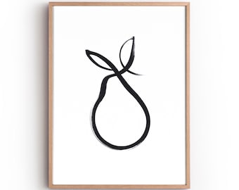 Fruit Line Art - Etsy