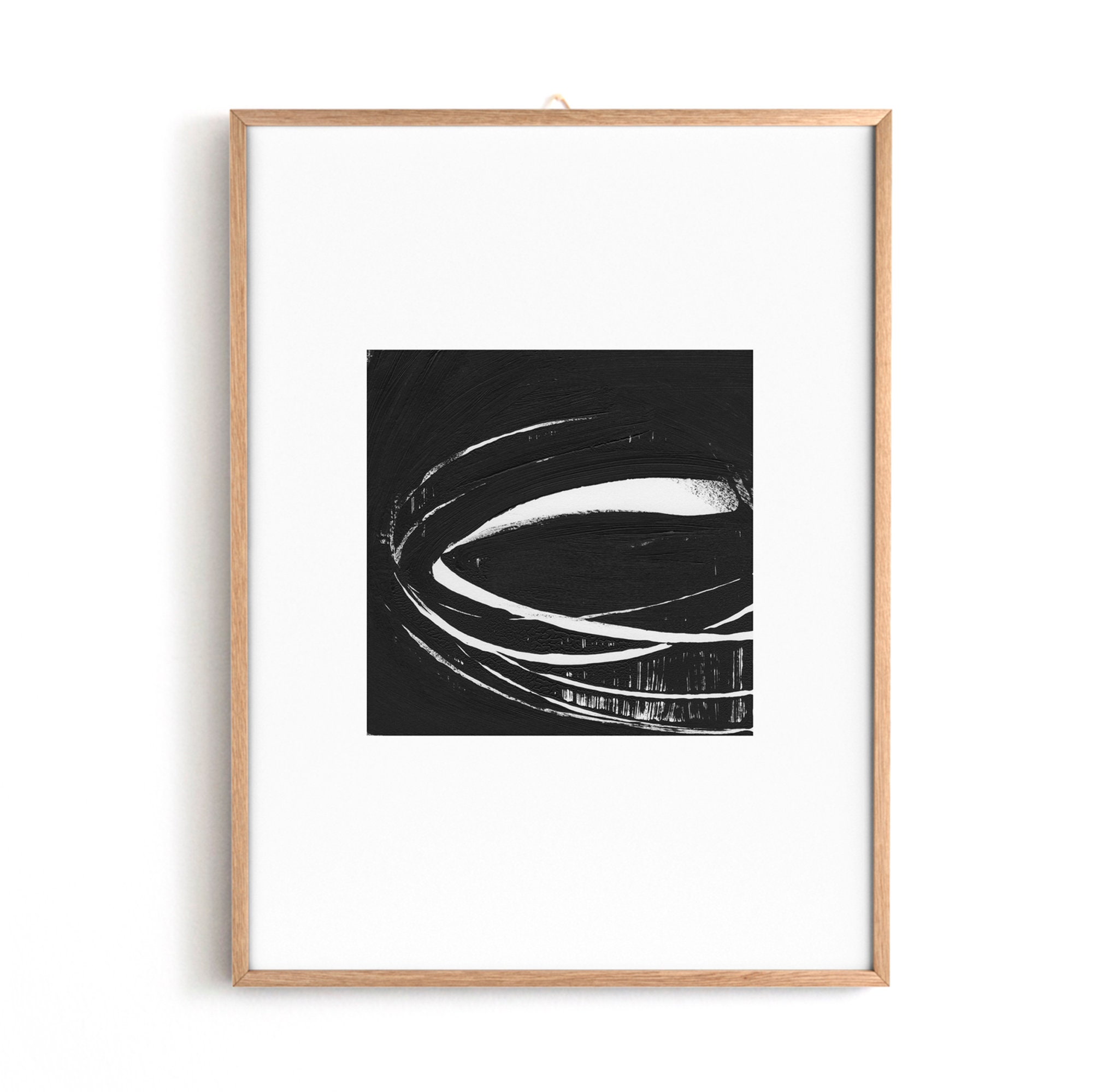 Abstract Black and White Contemporary Art Poster Modern Decor - Etsy UK