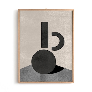 Impresión de descarga instantánea para decoración de la casa y la oficina, cartel de arte de jarrón de cerámica, arte de pared imprimible moderno de mediados de siglo, decoración contemporánea