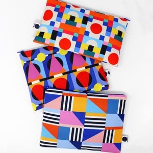 Estuche con cremallera, estuche plano. Diseño exclusivo. Hecho a mano. Estuche con cremallera, bolsa de almacenamiento, neceser de maquillaje.