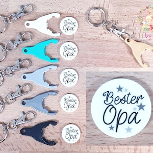 Einkaufswagenchip, Einkaufswagenlöser, Schlüsselanhänger, Bester Opa, Familie, Anhänger, Geburtstag, kleine Geschenke, Chip, Wagenlöser