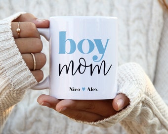 Mom of Boys mug, Boy, Mom, Personalized gift, mugs personalized, baby blue, gifts for women, baby boy mug, Mother's Day gift