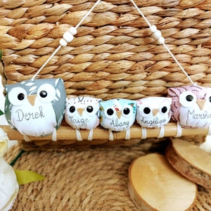 Family of owls customizable by 5 or more / Family of owls