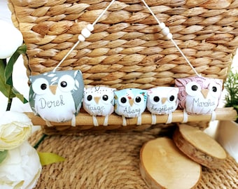 Family of owls customizable by 5 or more / Family of owls