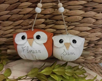 Famille de hiboux personnalisable par 2 ou + / Famille de chouettes