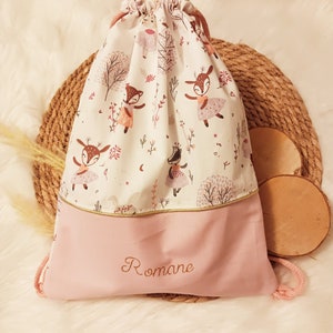 Sac à dos pochon personnalisable/sac a dos crèche/sac à dos rentrée/sac à dos maternelle/sac à dos personnalisé