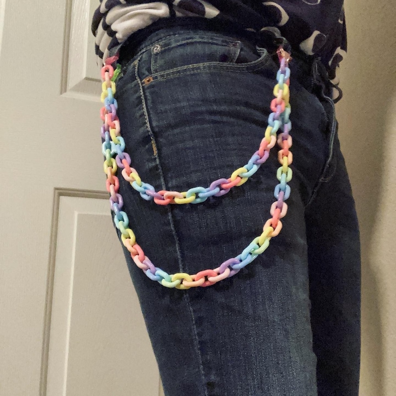 Pride Flag Belt Chains Etsy