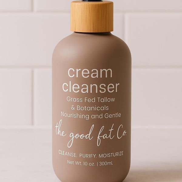 Tallow Face Wash with Niacinamide Clear Skin Cream Cleanser
