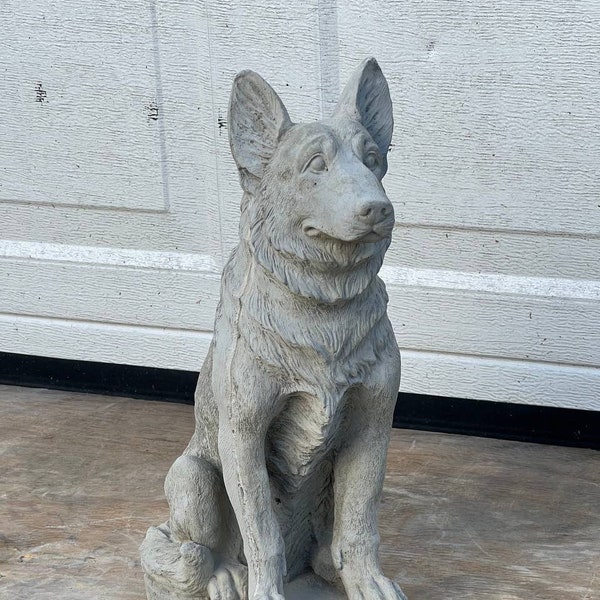 Large German Shepherd Statue Outdoor Etsy