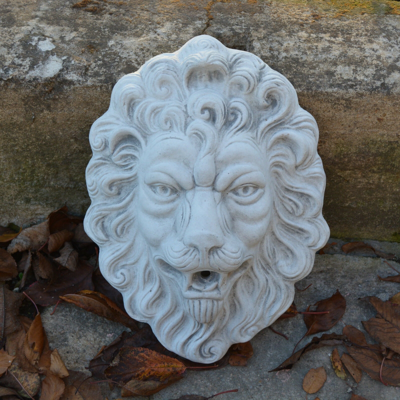 Wall Decoration Lion Head Garden Statue Wall Decorative Relief Etsy