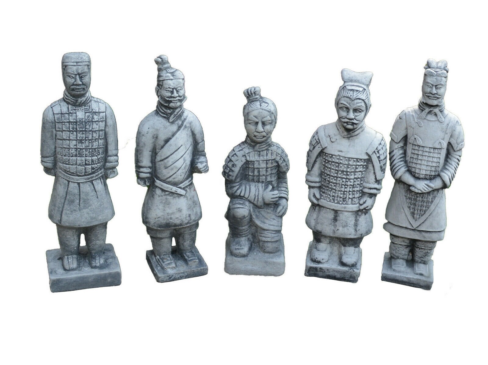 Statue Chinesischer Terrakotta Krieger Soldat Bogenschütze Zen Tempelkrieger Qin 