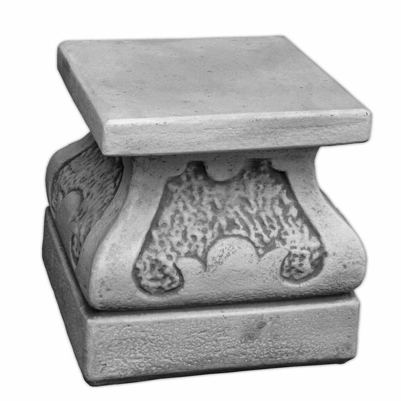 Column Concrete Statue Zen Garden Pedestal Sculpture of Stone Etsy