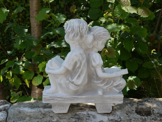 Banc Garcon Fille Couple Amoureux Statue De Jardin Enfants Etsy France Banc Garcon Fille Couple Amoureux Statue De Jardin Enfants Etsy France