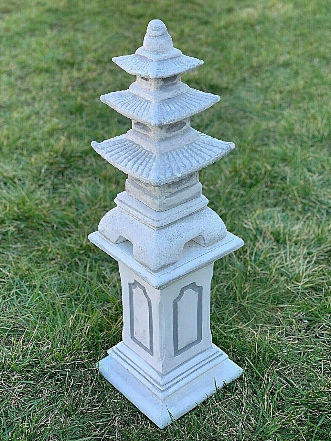 Japanese Pagoda Garden Statue Stone Lantern Sculpture Temple Etsy
